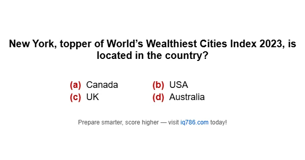 New York, topper of World’s Wealthiest Cities Index 2023, is located in the country?