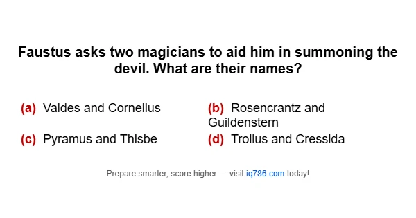 Faustus asks two magicians to aid him in summoning the devil. What are their names?