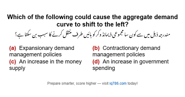 Which of the following could cause the aggregate demand curve to shift to the left?