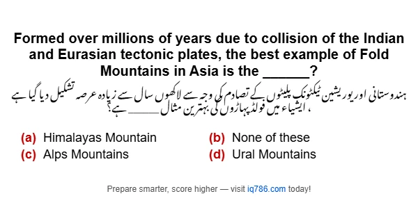 Formed over millions of years due to collision of the Indian and Eurasian tectonic plates, the best example of Fold Mountains in Asia is the ______?