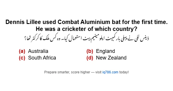 Dennis Lillee used Combat Aluminium bat for the first time. He was a cricketer of which country?