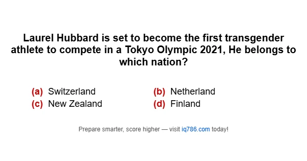 Laurel Hubbard is set to become the first transgender athlete to compete in a Tokyo Olympic 2021, He belongs to which nation?