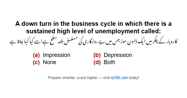 A down turn in the business cycle in which there is a sustained high level of unemployment called: