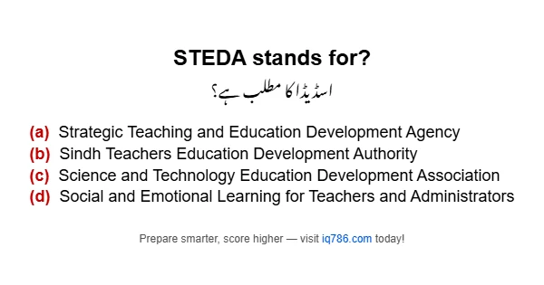 STEDA stands for?