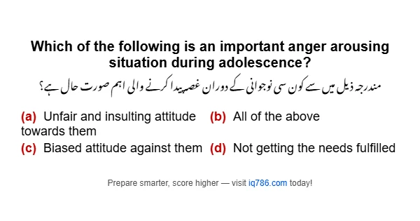 Which of the following is an important anger arousing situation during adolescence?