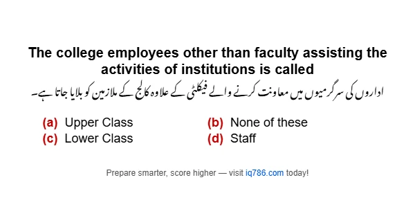 The college employees other than faculty assisting the activities of institutions is called
